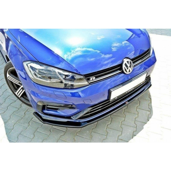 Spoiler / Χειλάκι εμπρός προφυλακτήρα Maxton Design VW GOLF VII R Carbon Look - (VW-GO-7F-R-FD2C)