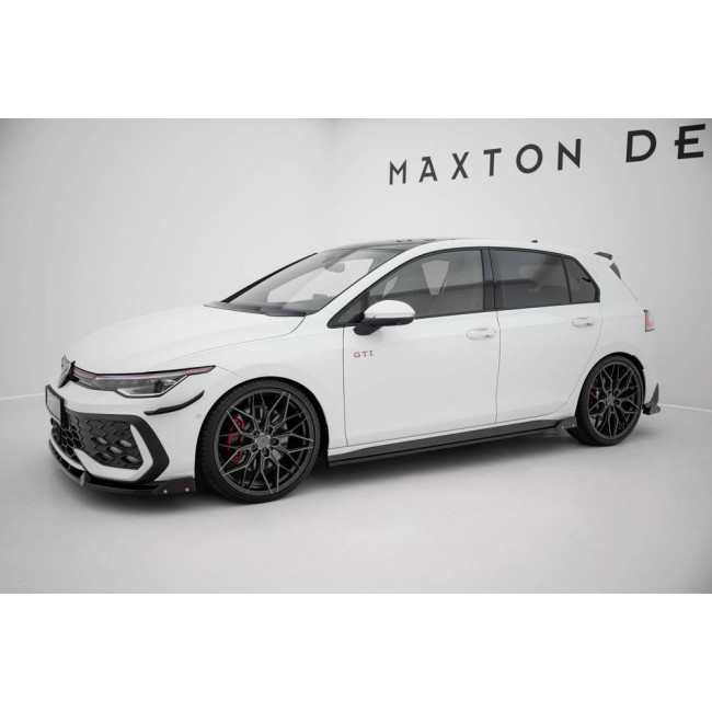 Μασπιέ  Maxton Design V.2 Volkswagen Golf 8 GTI / GTI Clubsport - Μαύρο Γυαλιστερό - (VW-GO-8-GTI-SD2G+SF)