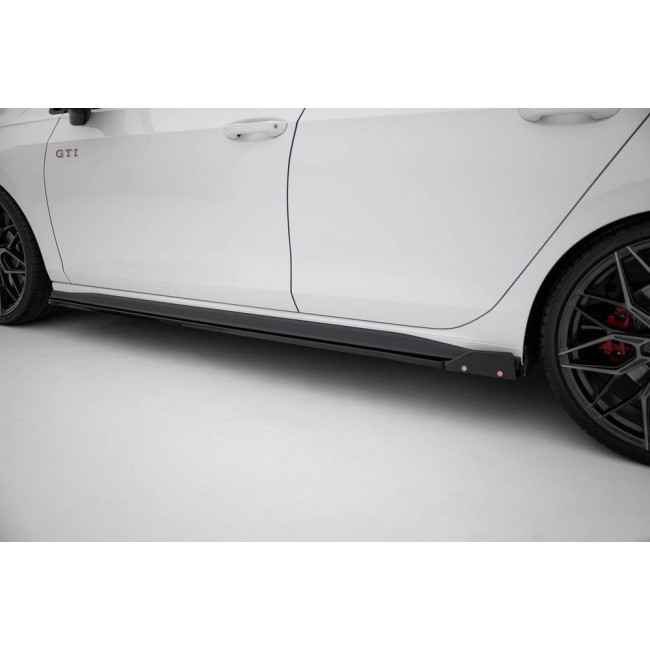 Μασπιέ  Maxton Design V.2 Volkswagen Golf 8 GTI / GTI Clubsport - Μαύρο Γυαλιστερό - (VW-GO-8-GTI-SD2G+SF)