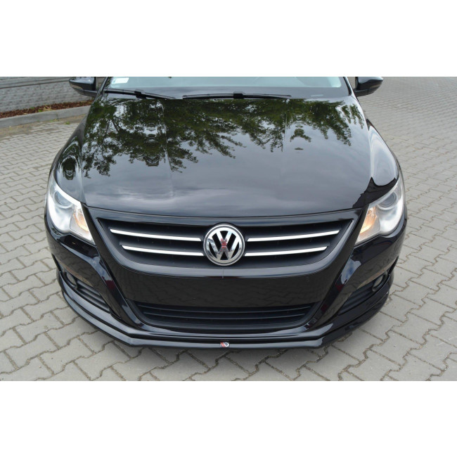 Spoiler / Χειλάκι εμπρός προφυλακτήρα Maxton Design VW PASSAT CC STANDARD Μαύρο Σαγρέ - (VW-PA-CC-FD2T)