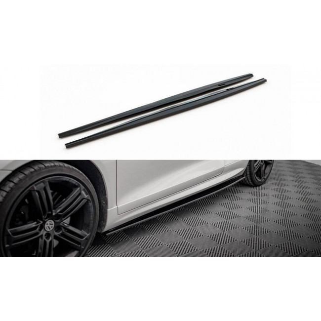 Πρόσθετα Πλαϊνά Μαρσπιέ Maxton Design VW Scirocco R - Mαύρο Γυαλιστερό - 2Τεμ.- (VW-SC-3-R-SD1G)