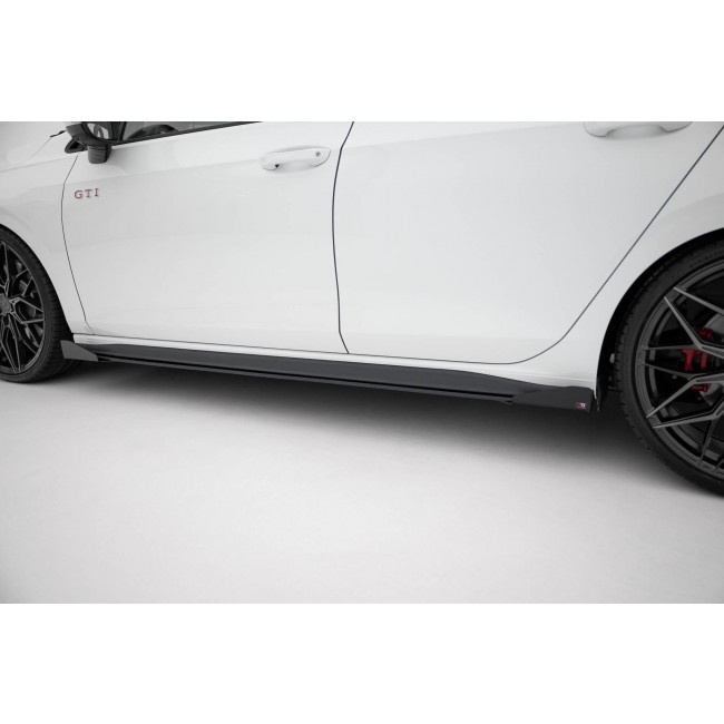 Racing Durability Μασπιέ Διαχύτης + Φτεράκια προφυλακτήρα Maxton Design Volkswagen Golf 8 GTI / GTI Clubsport - (VWGO8GTICNC-SD1B+SRF1G)