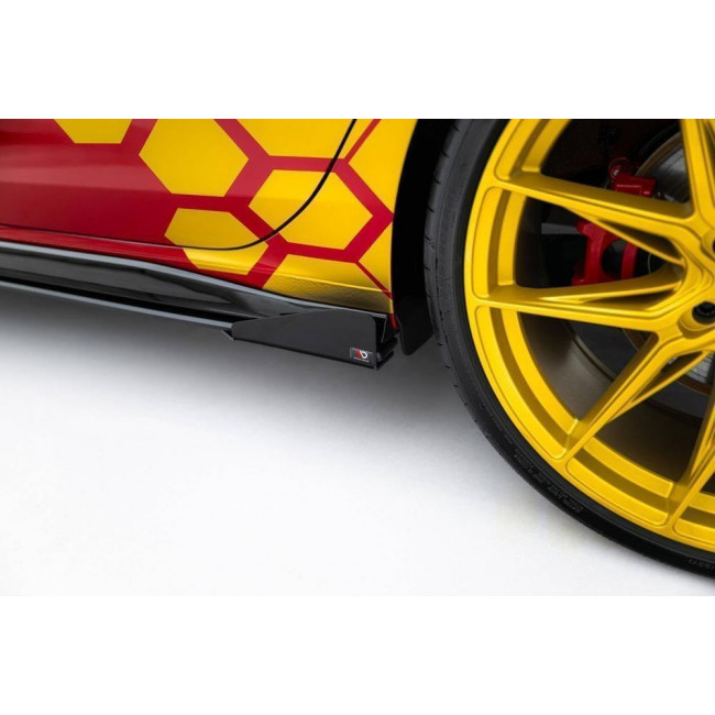 Φτεράκια προφυλακτήρα Maxton Design Volkswagen Golf 8 GTI / GTI Clubsport - Μαύρο Γυαλιστερό - (VWGO8GTICNC-SRF1G)