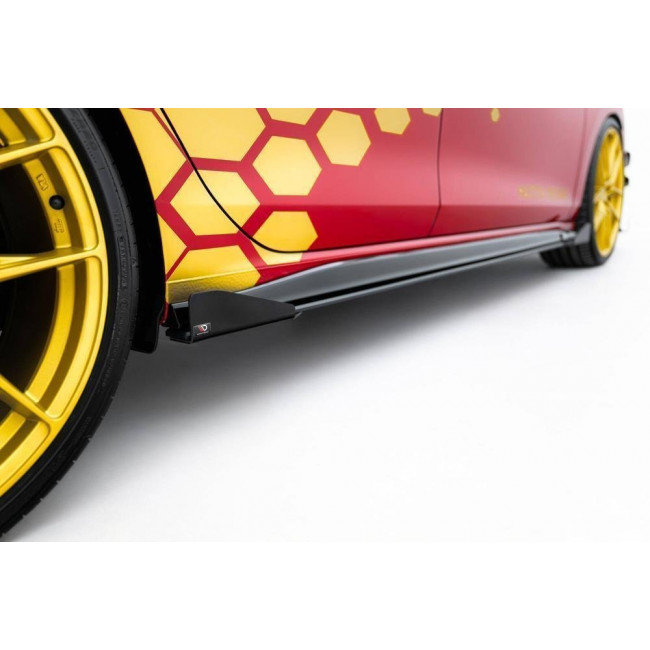 Φτεράκια προφυλακτήρα Maxton Design Volkswagen Golf 8 GTI / GTI Clubsport - Μαύρο Γυαλιστερό - (VWGO8GTICNC-SRF1G)