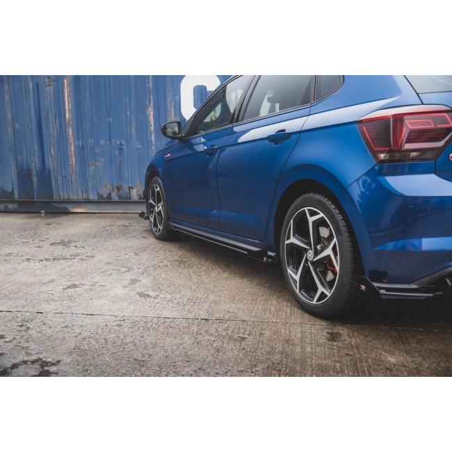 Φτεράκια προφυλακτήρα Maxton Design Volkswagen Polo GTI Mk6 - Μαύρο Γυαλιστερό - (VWPO6GTICNC-SF1G)