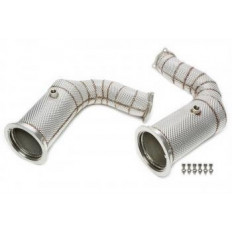 Downpipe Ανοξείδωτο TA Technix Με Καταλυτικό Μετατροπέα Και Θερμική Ασπίδα Για Porsche Cayenne Turbo (9YA) - (06PO004)