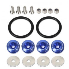 Κλιπ Συγκράτησης Προφυλακτήρα JDM Quick Release - Μπλέ - 4 Τμχ. - (2255799831322485-BL)