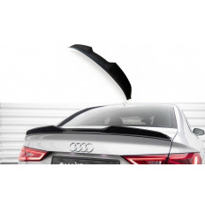 Spoiler / Αεροτομή Maxton Desing 3D Audi A3 Sedan 8V (2013 - 2016) - Μαύρο Γυαλιστερό - (AU-A3-8V-CAP3D1G)