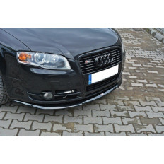 Spoiler / Χειλάκι εμπρός προφυλακτήρα Maxton Design Audi A4 B7 Μαύρο Γυαλιστερό - (AU-A4-B7-FD2G)