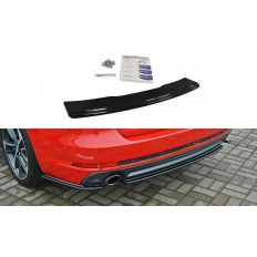 Splitter / Διαχύτης πίσω προφυλακτήρα Maxton Design Audi A4 B9 S-Line look carbon - (AU-A4-B9-SLINE-AV-RD1C)