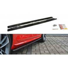 Πρόσθετα Πλαϊνά Μαρσπιέ Maxton Design Audi S4 / A4 S-Line B9 look carbon - (AU-A4-B9-SLINE-SD1C)