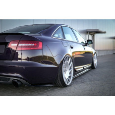 Πλαϊνά πίσω spoiler Maxton Design Audi A6 S-Line C6 / C6 FL Sedan / Avant μαύρο σαγρέ - (AU-A6-C6F-SLINE-RSD1T)