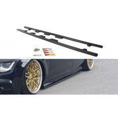 Πρόσθετα Πλαϊνά Μαρσπιέ Maxton Design Audi S7 / A7 S-Line C7 μαύρο σαγρέ - (AU-A7-1-SLINE-SD1T)
