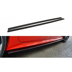 Πρόσθετα Πλαϊνά Μαρσπιέ Maxton Design Audi S7 / A7 S-Line C7 FL μαύρο γυαλιστερό - (AU-A7-1F-SLINE-SD1G)