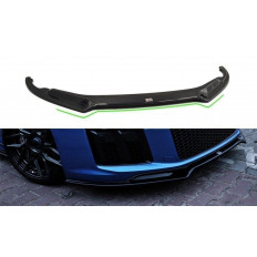 Spoiler / Χειλάκι εμπρός προφυλακτήρα Maxton Design Audi R8 Mk.2 Μαύρο Γυαλιστερό - (AU-R8-2-FD2G+FD2RG)