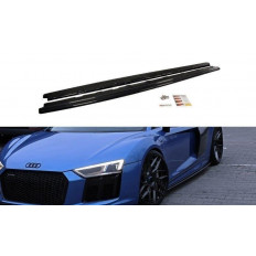 Πρόσθετα Πλαϊνά Μαρσπιέ Maxton Design Audi R8 Mk.2 μαύρο σαγρέ - (AU-R8-2-SD1T)