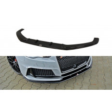 Spoiler / Χειλάκι εμπρός προφυλακτήρα Maxton Design Audi RS3 8V Sportback Μαύρο Γυαλιστερό - (AU-RS3-8V-FD2G)