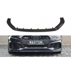 Spoiler / Χειλάκι εμπρός προφυλακτήρα Maxton Design Audi RS3 8V FL Sportback look carbon - (AU-RS3-8VF-FD2C)