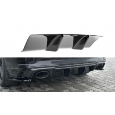 Splitter / Διαχύτης πίσω προφυλακτήρα Maxton Design Audi RS3 8V FL Sportback look carbon - (AU-RS3-8VF-RS1C)