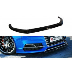 Spoiler / Χειλάκι εμπρός προφυλακτήρα Maxton Design Audi S3 / A3 S-Line 8V Sedan / Cabrio Carbon Look - (AU-S3-3-FD1C)