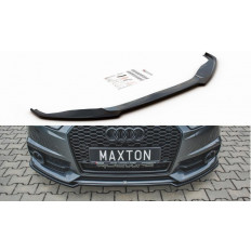 Spoiler / Χειλάκι εμπρός προφυλακτήρα Maxton Design Audi S6 / A6 S-Line C7 FL Μαύρο Γυαλιστερό - (AU-S6-C7F-FD1G)