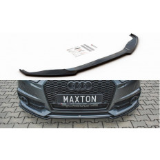 Spoiler / Χειλάκι εμπρός προφυλακτήρα Maxton Design Audi S6 / A6 S-Line C7 FL Μαύρο Σαγρέ - (AU-S6-C7F-FD1T)