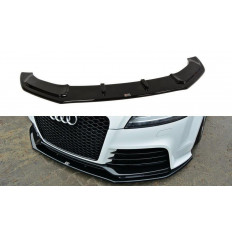 Spoiler / Χειλάκι εμπρός προφυλακτήρα Maxton Design Audi TT MK2 RS μαύρο σαγρέ - (AU-TT-2-RS-FD1T)