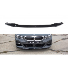 Spoiler / Χειλάκι εμπρός προφυλακτήρα Maxton Design BMW 3 G20 M-pack μαύρο γυαλιστερό - (BM-3-20-MPACK-FD1G)