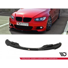 Spoiler / Χειλάκι εμπρός προφυλακτήρα Maxton Design BMW 3 E92 MPACK Μαύρο Γυαλιστερό - (BM-3-92-MPACK-FD1G)