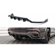 Διαχύτης / Diffuser (Με Κάθετες Μπάρες) Maxton Desing BMW X6 M-Pack F16 (2014 -2019) - Μαυρο Γυαλιστερό - (BM-X6-16-MPack-RD1G+RD2G)
