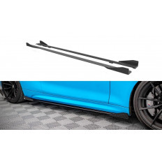 Street Pro Μασπιέ Διαχύτης + Φτεράκια Προφυλακτήρα Maxton Design BMW M2 F87 - Μαύρα - 2 Τμχ. - (BM287MCOMPCNC-SD1B+SRF1G)