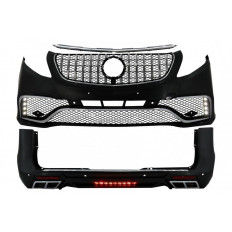 Body Kit Mercedes V-Class W447 (2014-Up) Με Μάσκα Και Κάλυμμα Πορτ Μπαγκάζ - 2 Τμχ. - (CBMBW447AMGSK)