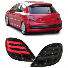 Φανάρια Led Πίσω Peugeot 207 - Smoke (2006-06.2009) - (19927)
