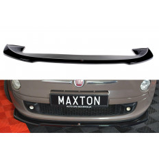 Spoiler / Χειλάκι εμπρός προφυλακτήρα Maxton Design FIAT 500 HATCHBACK PREFACE look carbon - (FI-500-FD2C)