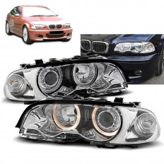Angel Eye Μπροστινά Φανάρια BMW Σειρά 3 - E46 - Coupe (1998-2001) - Χρώμιο
