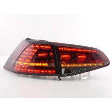 Πίσω Φανάρια LED VW Golf 7 Φιμέ Κόκκινο - 2 Τμχ.
