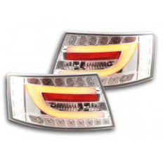 Πίσω Φανάρια LED Audi A6 Limo 4F Χρώμιο - 2 Τμχ.