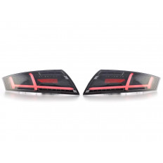 Πίσω Dynamic Φανάρια LED Audi TT (8J) - (2006-2014) - Μαύρο - 2 Τμχ.