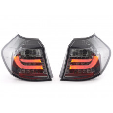 LED Bar Φανάρια Πίσω  BMW Σειρά 1 (E81, E82, E87, E88) - (2007-2011) - Μαύρο - 2 Τμχ.