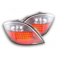 Πίσω Φανάρια LED Opel Astra H 5-Πορτό Μαύρο Κόκκινο - 2 Τμχ.