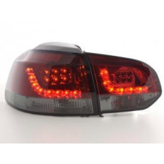 Πίσω Φανάρια LED VW Golf 6 1K Μαύρο Κόκκινο - 2 Τμχ.