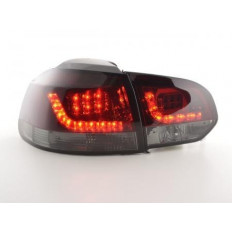 Πίσω Φανάρια LED VW Golf 6 1K Μαύρο Κόκκινο - 2 Τμχ.