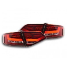 LED Πίσω Φανάρια Σετ Lightbar Audi A4 B8 8K Limo (2007 - 2011) Κόκκινο / Λευκό