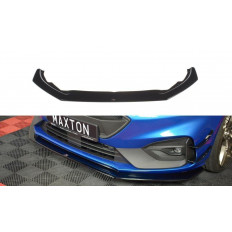 Spoiler / Χειλάκι εμπρός προφυλακτήρα Maxton Design Ford Focus ST / ST-Line Mk4 Μαύρο Γυαλιστερό - (FO-FO-4-STLINE-FD6G)