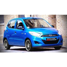 Spoiler / Χειλάκι εμπρός προφυλακτήρα Maxton Design HYUNDAI I10 MK1 FACELIFT MODEL Μαύρο Γυαλιστερό - (HY-I10F-FD1G)