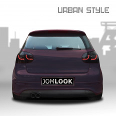 Πίσω Φανάρια Led VW Golf 5 - Look R - Μαύρο- 2 Τμχ.