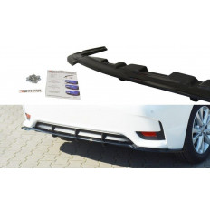 Splitter / Διαχύτης πίσω προφυλακτήρα Maxton Design Lexus CT Mk1 Facelift Carbon Look - (LE-CT-1F-H-RD1+RD2C)