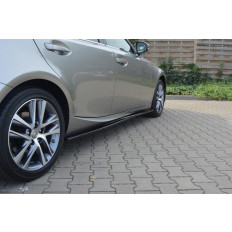 Πρόσθετα Πλαϊνά Μαρσπιέ Maxton Design Lexus IS Mk3/ Mk3 Facelift μαύρο σαγρέ - (LE-IS-3/3F-SD1T)