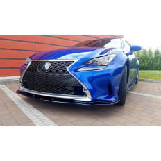 Spoiler / Χειλάκι εμπρός προφυλακτήρα Maxton Design Lexus Rc Μαύρο Γυαλιστερό - (LE-RC-1-FD2G)