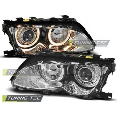 Φανάρια Angel Eyes Εμπρός Χρώμια BMW E46 Limousine 01-03 - (LPBM85)